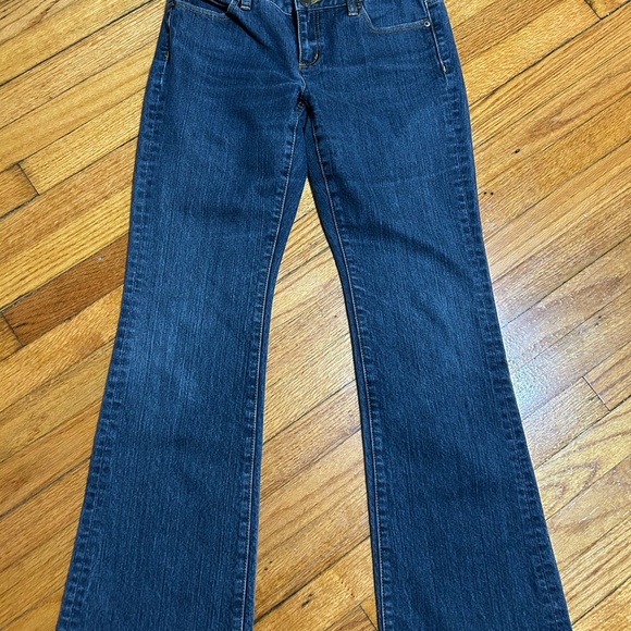 Michael Kors Bootcut Leg Jeans Women's Size 4 Blue Dark Wash Denim Low Rise - Picture 2 of 10